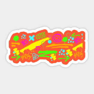 Doodle Art Sticker